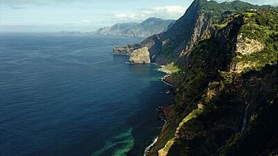 The cliffs at Santana, on the north coast of Madeira. The Portuguese island now offers a range of natural spa treatments to complement its stunning scenery.