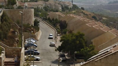 The Jewish settlement of Efrat near the Palestinian West Bank town of Bethlehem.