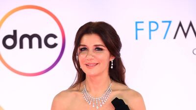 Egyptian actress Ghada Adel attends the closing ceremony of the 42nd Cairo International Film Festival (CIFF). EPA