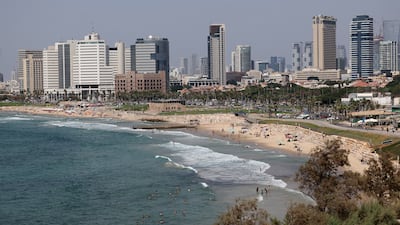 Tel Aviv, in Israel, was ranked second in the Mena region on Kearney’s Global Cities Index. AFP