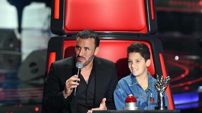 Hamza Lebyed with Kadim Al Sahir. Courtesy MBC1