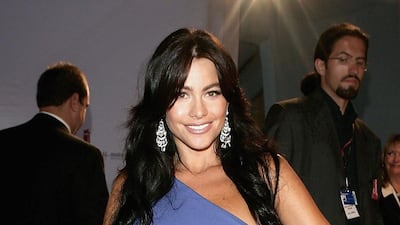 Sofia Vergara, in a cornflower gown, arrives at the premiere for 'Four Brothers' at the 62nd Venice Film Festival on September 3, 2005 in Venice, Italy. Getty Images