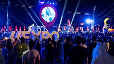 People came together to mark the Three Year Countdown to Expo 2020. Anna Nielsen/The National