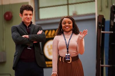 Chris Perfetti and Quinta Brunson in Abbott Elementary. Photo: ABC
