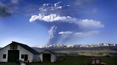 The cloud rising up from Grimsvoetn reached an altitude of 11 kilometres less than an hour after the eruption, according to Icelandic scientists. AFP
