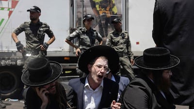 Ultra-orthodox Israelis often protest against any effort to force them to serve in the military. AFP