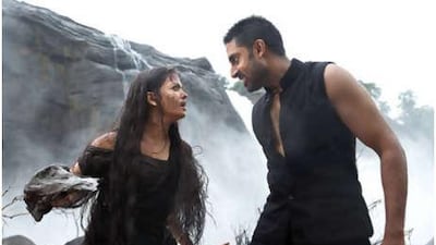 Aishwarya Rai stars opposite her husband Abhishek Bachchan in Raavan.