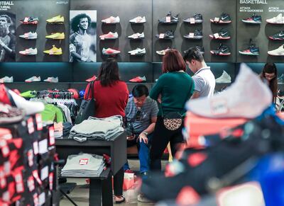 A host of sales were in store for visitors to Abu Dhabi's Marina Mall. Victor Besa / The National. Section: NA Reporter: