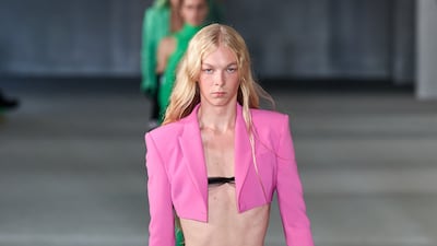 Low-riding bottoms by Prabal Gurung