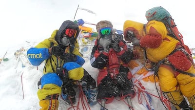Hari Budha Magar has become the first double above-the-knee amputee to summit Mount Everest. PA