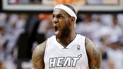 LeBron James top-scored for the Miami Heat again. Wilfredo Lee / AP Photo