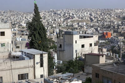 Overview of Al Hashmi Al Shamali, a district of North East Amman, where majority of the 1,400 Iraqi Mandaean exiled in Jordan live. Sebastian Castelier for The National