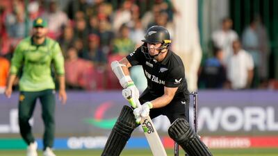 New Zealand's Tom Latham scored a fine century to help post 320-5. AP
