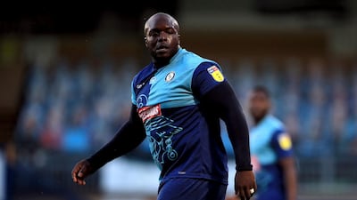 Wycombe Wanderers’ Adebayo Akinfenwa during the League One play-off semi-final. PA