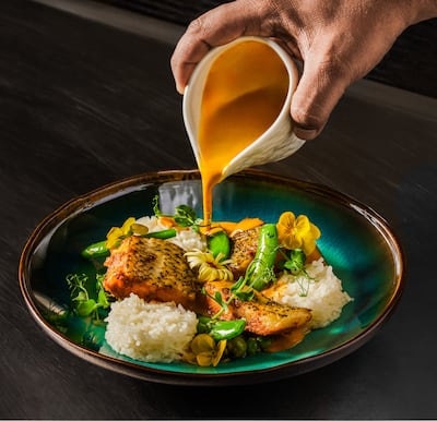 Chilean sea bass marinated with a South Indian spice blend. Photo: Indikaya