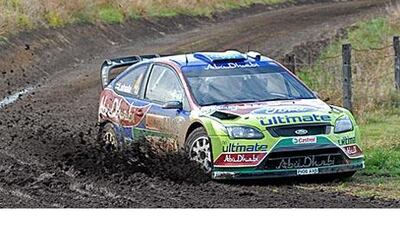 Finland's Jari-Matti Latvala slipped from first place to fourth on Saturday after a costly puncture.