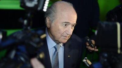 Fifa boss Sepp Blatter spoke about racism, among other things, at an event in Zurich yesterday. Walter Bieri / AP Photo