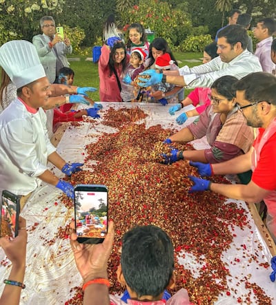 Flurys on Park Street in Kolkata hosts its cake-mixing ceremony, an annual tradition that dates back to 1927. Photo: Flurys