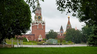 The Kremlin in Moscow, Russia. UAE-Russia trade is set to double by 2030, strengthening economic ties from space to food sectors. Abdulla Al Neyadi / UAE Presidential Court.