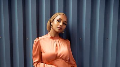 In slinky satin, Shahd Batal wears her edit from Asos