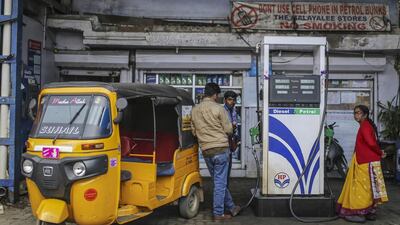 Two- and three-wheelers account for about two-thirds of Hindustan Petroleum’s gasoline sales in India. Bloomberg