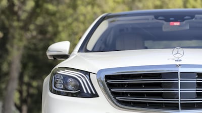 The Mercedes weighs in at more than two tonnes. Chris Whiteoak / The National