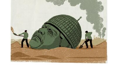 Illustration by Pep Montserrat for The National