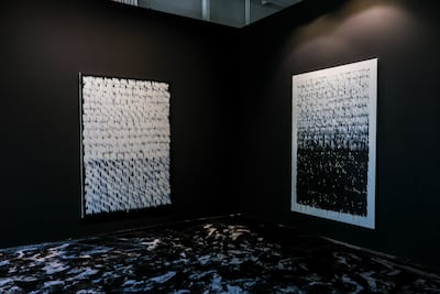 Balaa, 2026, explores the tension of counting and measuring life through time, emotions, deeds and moments. Victor Besa / The National