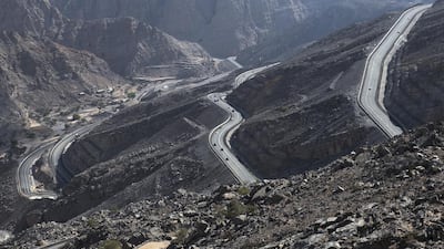 The Jebel Jais Mountain Road in RAK. Reem Mohammed / The National