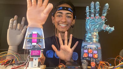 Maha Nawaz, a 17-year-old Pakistani pupil at Dubai College is on the final shortlist of 10 for the $100,000 Global Student Prize 2024. Photo: Maha Nawaz