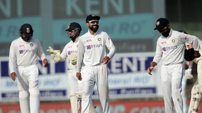 India captain Virat Kohli is all smiles at the Chidambaram Stadium.