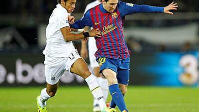 The experienced Messi won the head to head battle from Neymar.