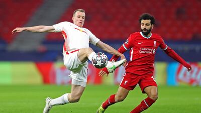 Lukas Klostermann 5 - The German has the height and power to anchor a back line but is not quick enough to deal with the likes of Salah, who escaped too often. A little clumsy on the ball. Getty