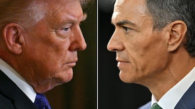 US President Donald Trump and Spanish Prime Minister Pedro Sanchez clash on many issues. AFP