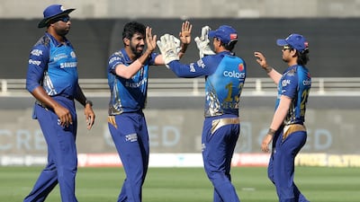 MUMBAI INDIANS: The defending champions are through and will play the first qualifier on Thursday in Dubai. Sportzpics for BCCI