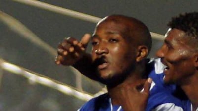 Kalba's Edward Sadomba was sent off and his team paid the price in a 2-1 loss to Baniyas.