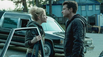 Ruth Langmore (played by award-winning actress Julia Garner) and Marty Byrde (Jason Bateman) in 'Ozark'. Courtesy Netflix