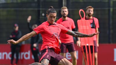 Liverpool striker Darwin Nunez, who will be suspended for the game against Bournemouth at Anfield.