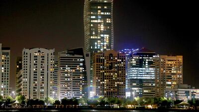 Khalidya/Bateen high end apartments: Q1 no change. Studio - Dh90-93,000. 1BR - Dh90-120,000. 2BR - Dh130-178,000. 3BR - Dh175-245,000. Q1 2013-Q1 2014 27% rise. Sammy Dallal / The National