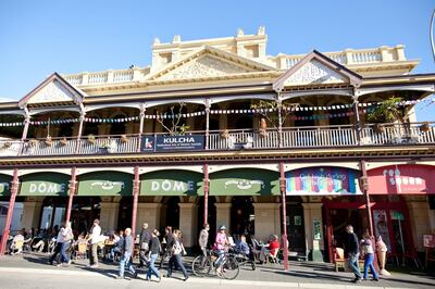 Fremantle offers dozens of cafes and restaurants that spill out on to the street. Courtesy Tourism Western Australia