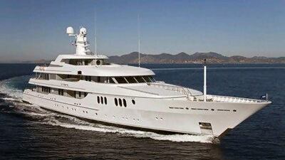 Yachts such as the Trident are like floating palaces.