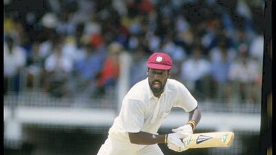 File photo of Viv Richards of the West Indies batting against England in 1986. Allsport UK