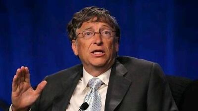 Microsoft chief Bill Gates will present a panel titled 'The next road ahead' at the three-day Abu Dhabi Media Summit, which begins on October 9. Alex Wong / Getty Images / AFP