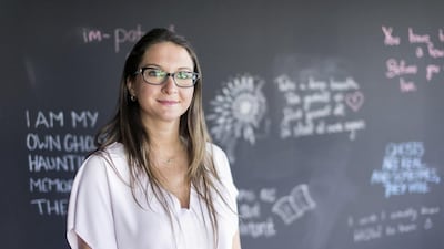 Clinical psychologist Dr Kanafani says young people often share too much online. Reem Mohammed / The National