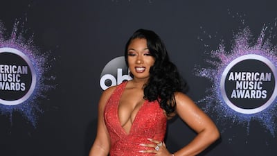 Megan Thee Stallion arrives at the American Music Awards on Sunday, November 24, 2019, at the Microsoft Theatre in Los Angeles. AFP