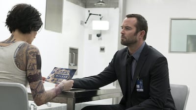 Jaimie Alexander, left, and Sullivan Stapleton in Blindspot. Virginia Sherwood / AP Photo