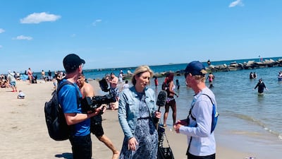 The 55-year-old New Zealander was running the Route 66 highway from Los Angeles to the East coast of the US to raise the profile of pulmonary fibrosis, a respiratory disease from which his mother died in 2015. Photo: Nick Ashill