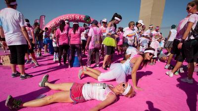 About 12,000 runners took part in Dubai’s second annual Colour Run. Clint McLean for The National