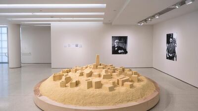 Untitled (Ghardaïa) (2009), by Kader Attia, a scale-model city made of couscous. Courtesy David Heald / Guggenheim.