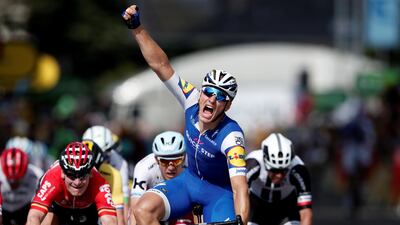 Marcel Kittel celebrates after winning Stage 6 at Tour de France. Benoit Tessier / Reuters